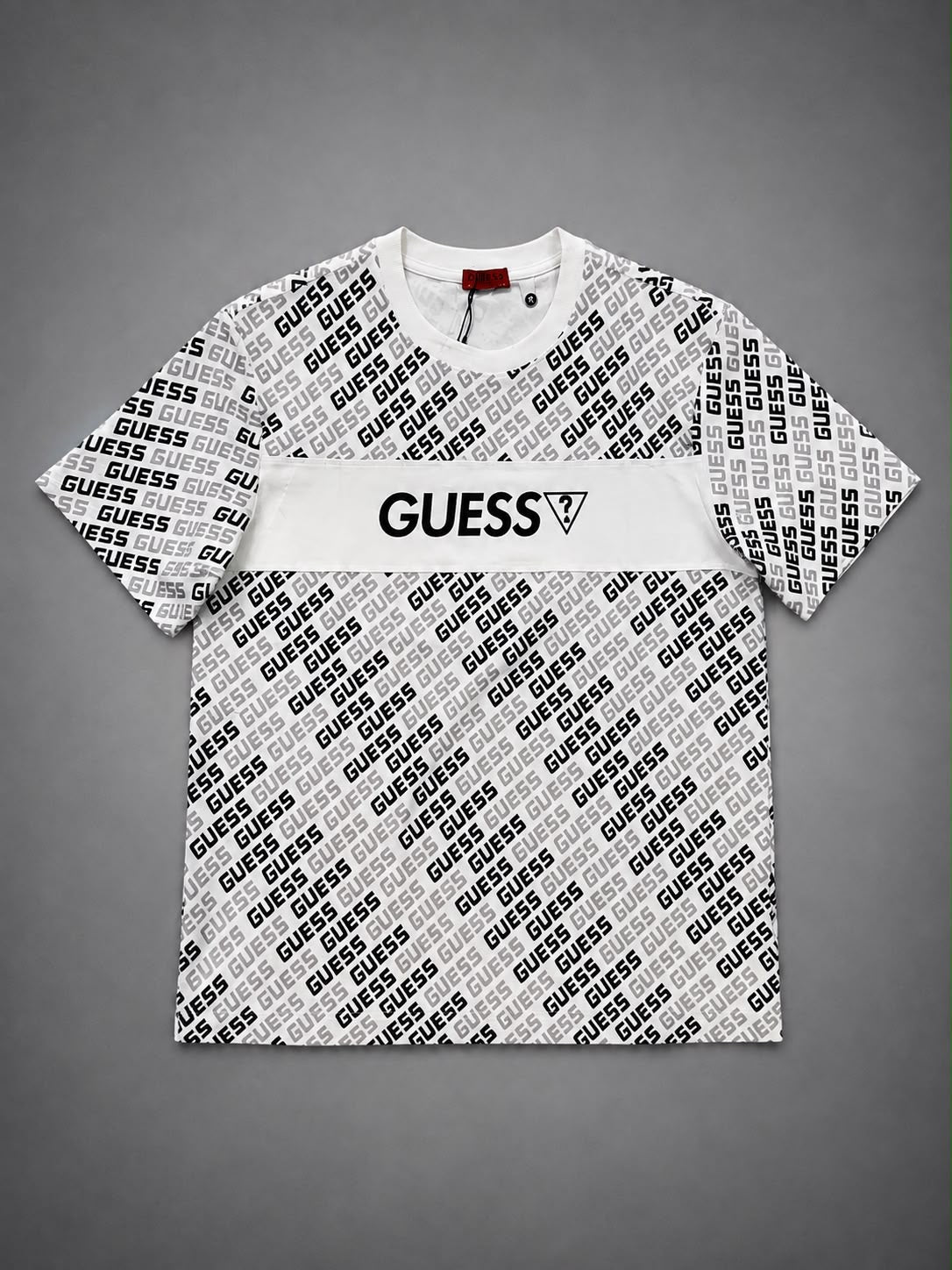 CAMISETA GUESS BLANCA MONOGRAMA