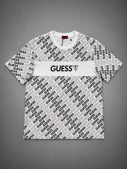 CAMISETA GUESS BLANCA MONOGRAMA
