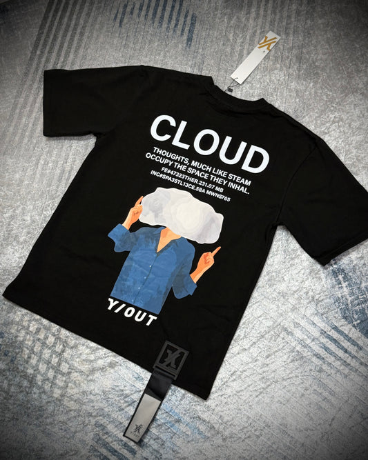 CAMISETA Y/OUT CLOUD NEGRA