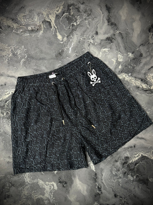 PANTALÓNETA PLAYERA PYSCHO BUNNY NEGRA GRIS