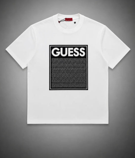 CAMISETA GUESS CUADRO NEGRO