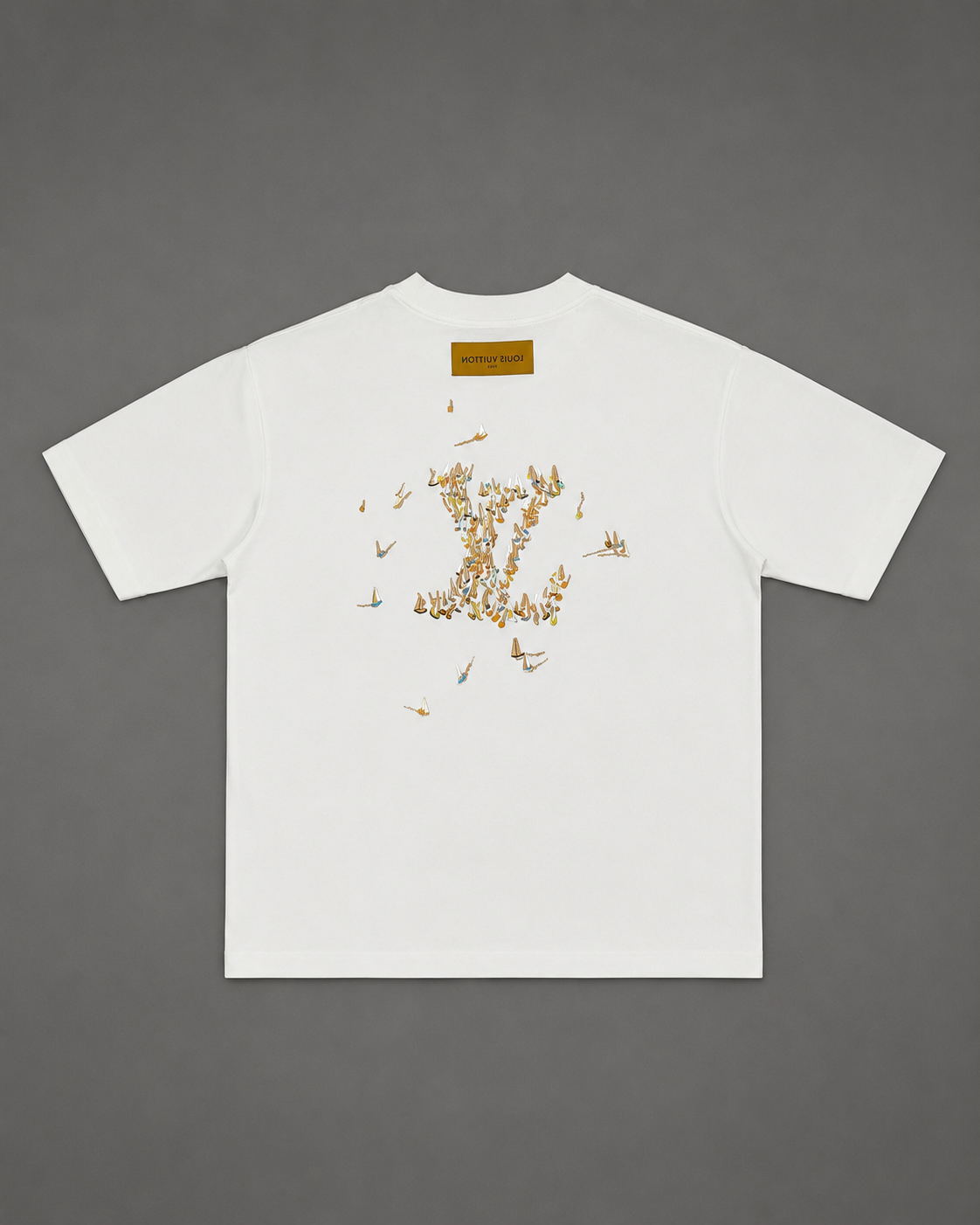 CAMISETA TURCA LOUIS VUITTON BLANCA BARCOS