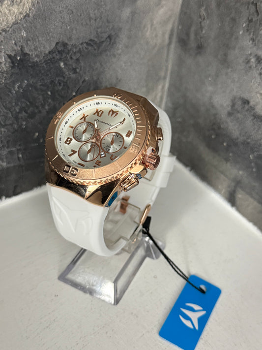RELOJ TECHNOMARINE BLANCO ORO ROSA