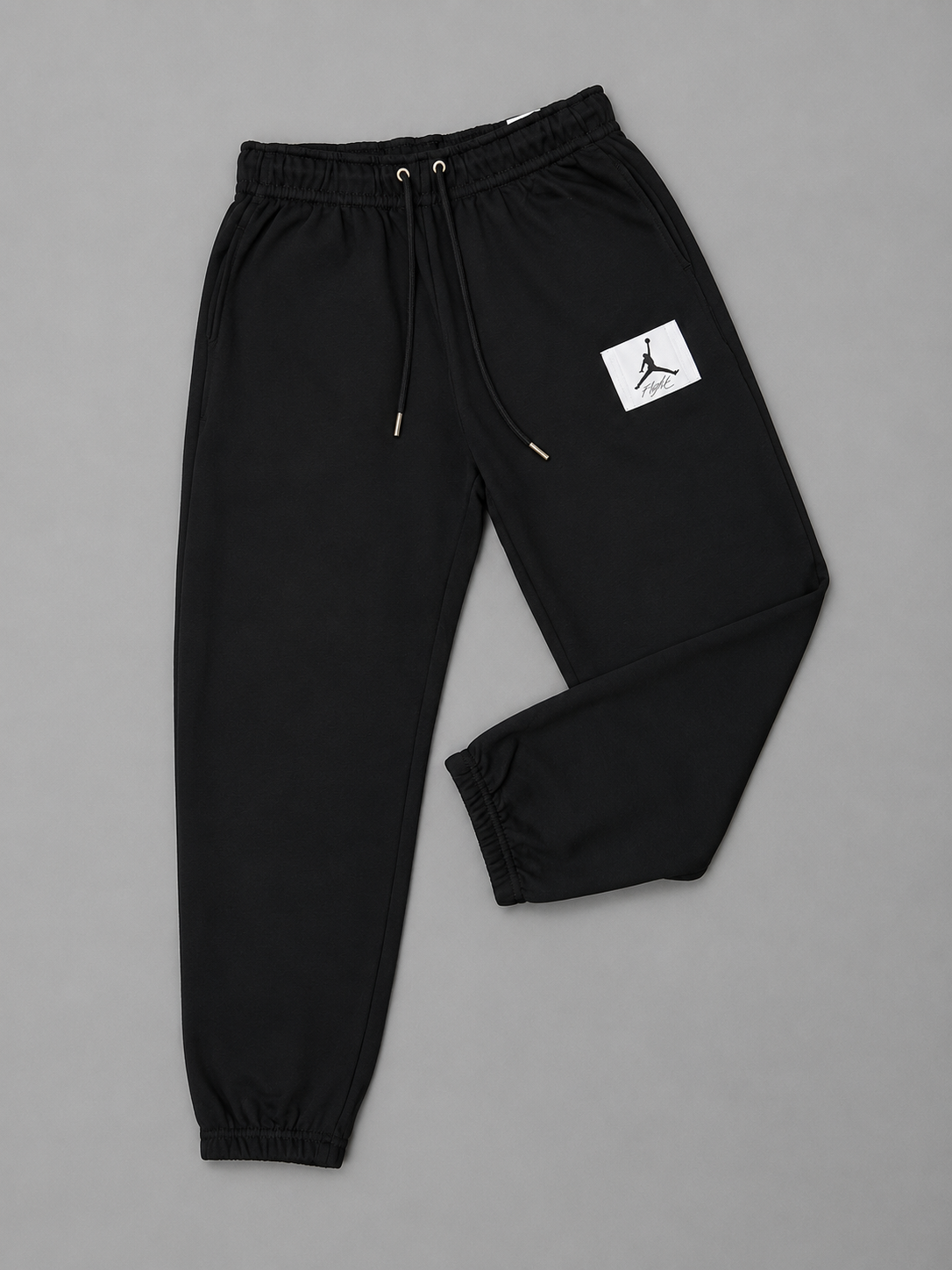 SUDADERA JORDAN NEGRA BOTA ANCHA