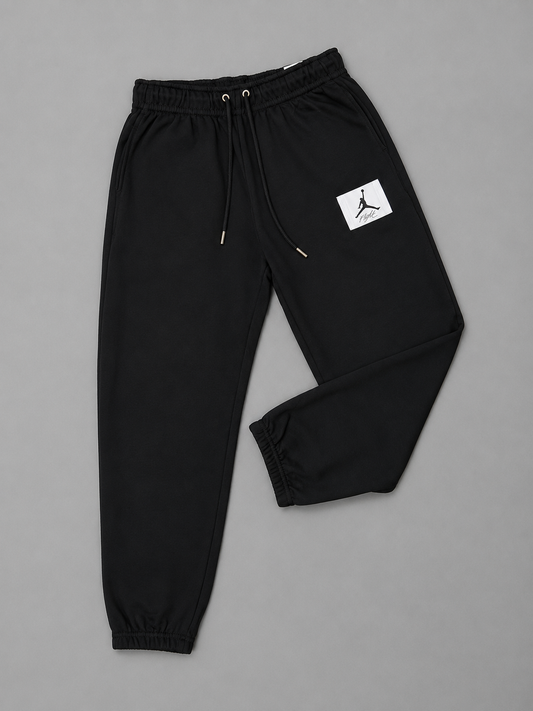 SUDADERA JORDAN NEGRA BOTA ANCHA