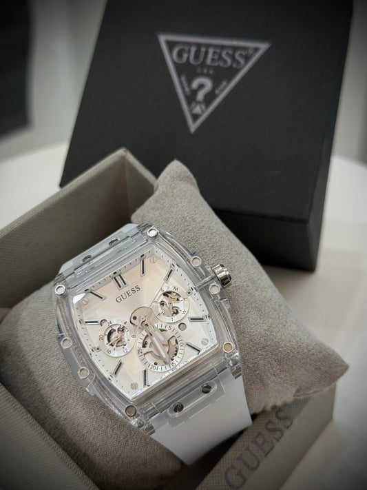 RELOJ GUESS PHOENIX TRANSPARENTE