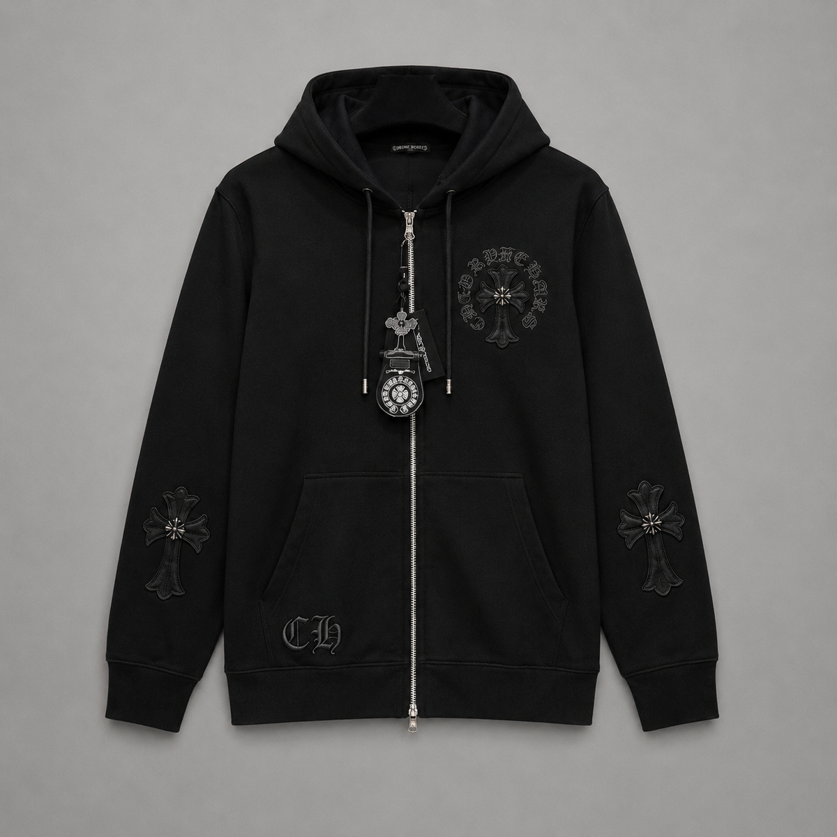 BUZO CHROME HEART NEGRO