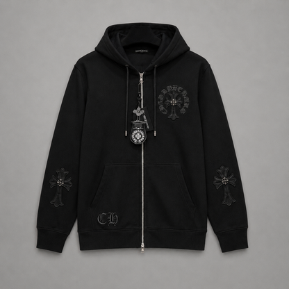 BUZO CHROME HEART NEGRO