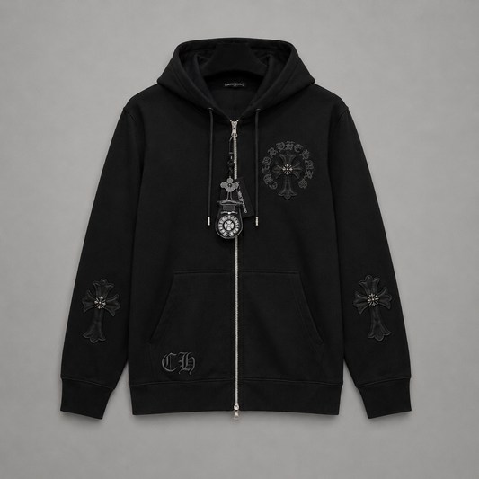BUZO CHROME HEART NEGRO