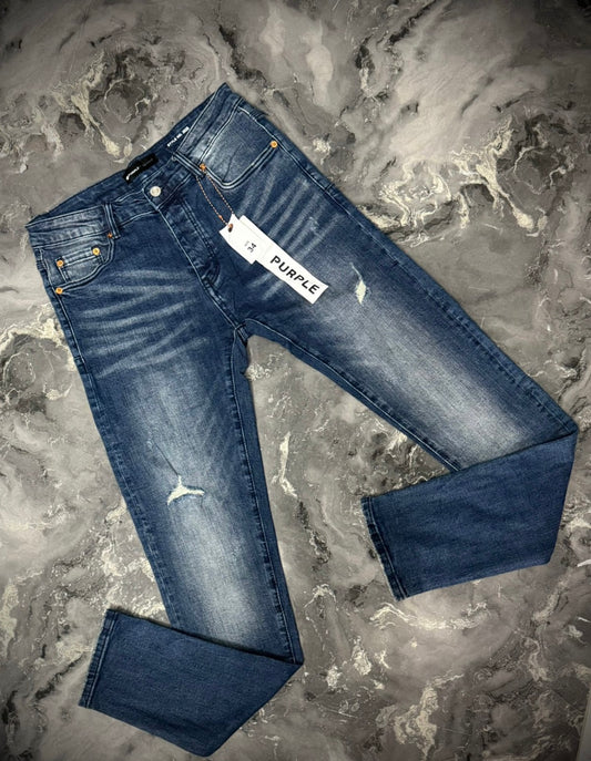 JEAN PURPLE AZUL ROTO