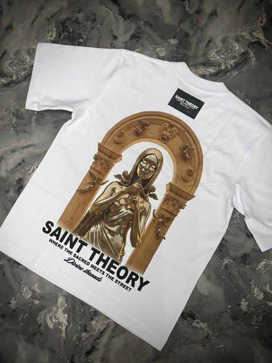 CAMISETA SAINT THEORY MUJER DORADA