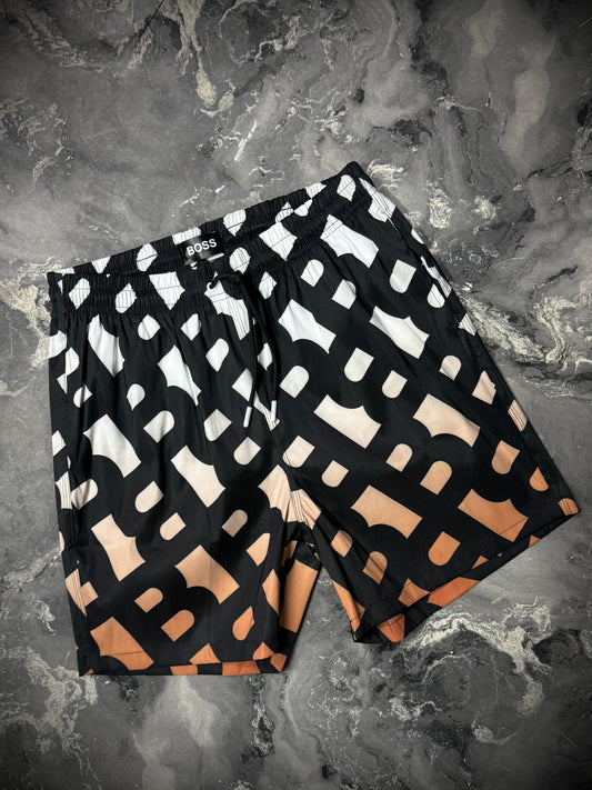 PANTALÓNETA PLAYERA BOSS LETRA MONOGRAMA