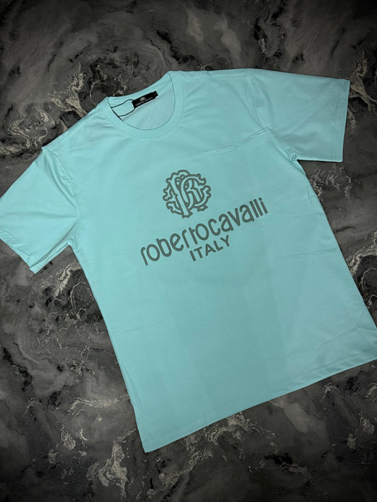 CAMISETA ROBERTO CAVALI AZUL