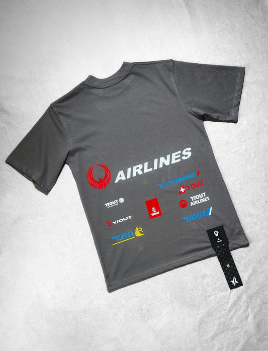 CAMISETA Y/OUT GRIS AIRLINES