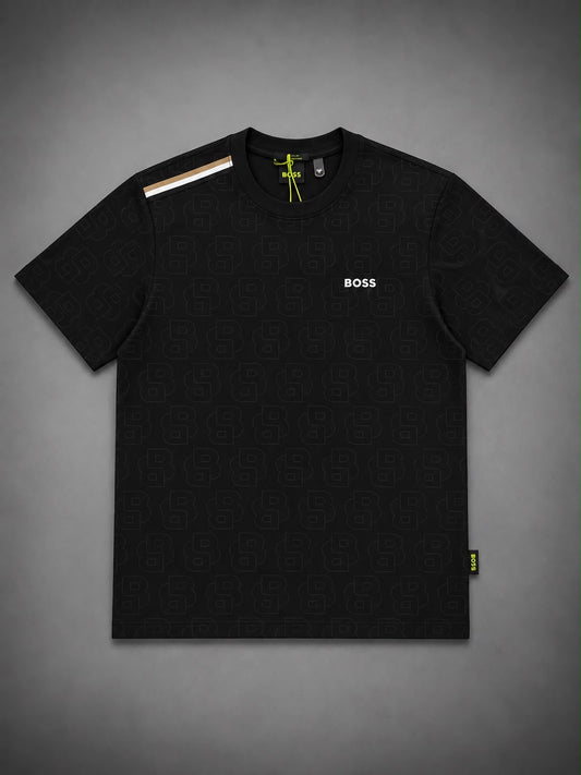 CAMISETA BOSS NEGRA MONOGRAMA