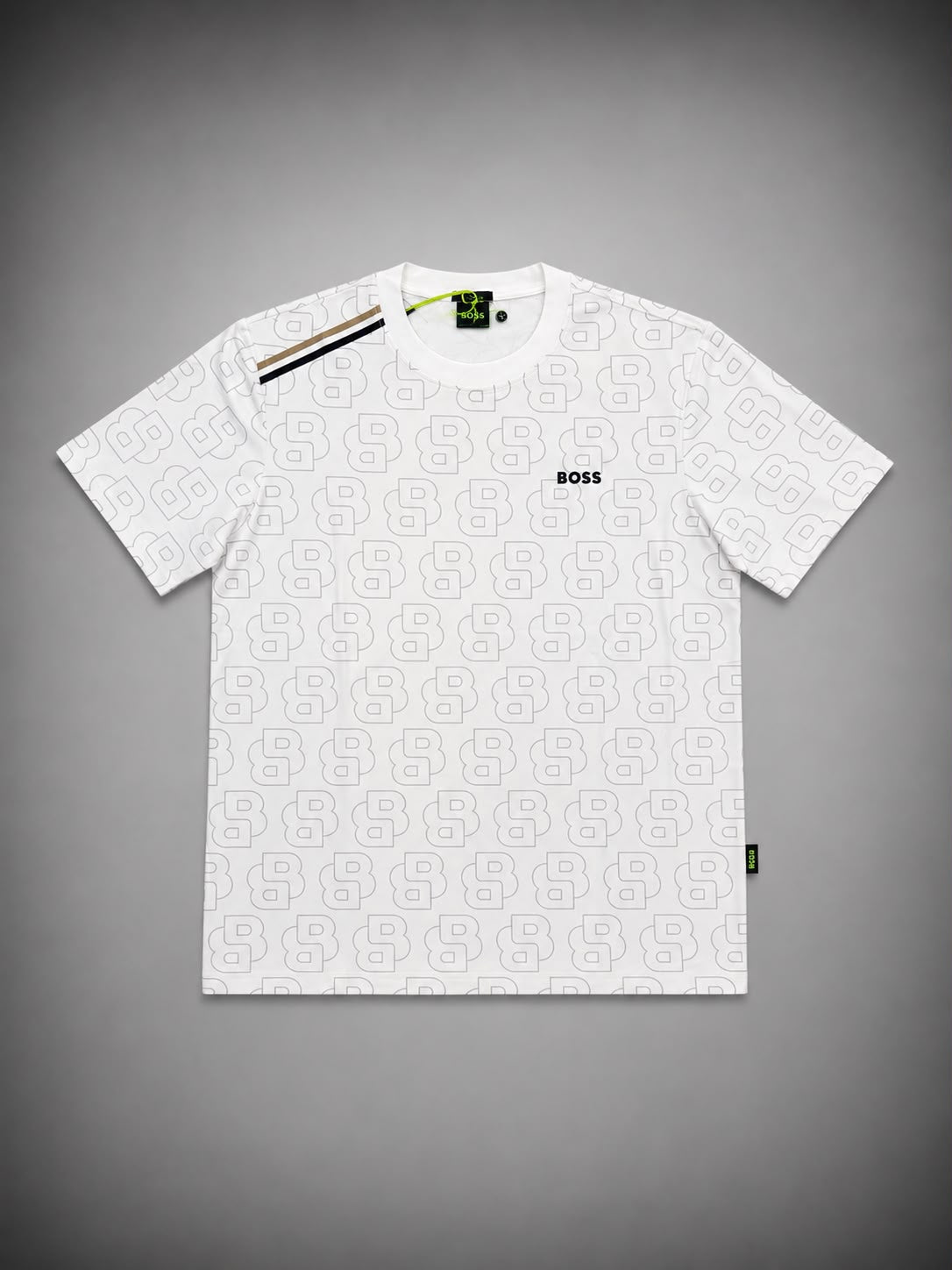 CAMISETA BOSS BLANCA MONOGRAMA