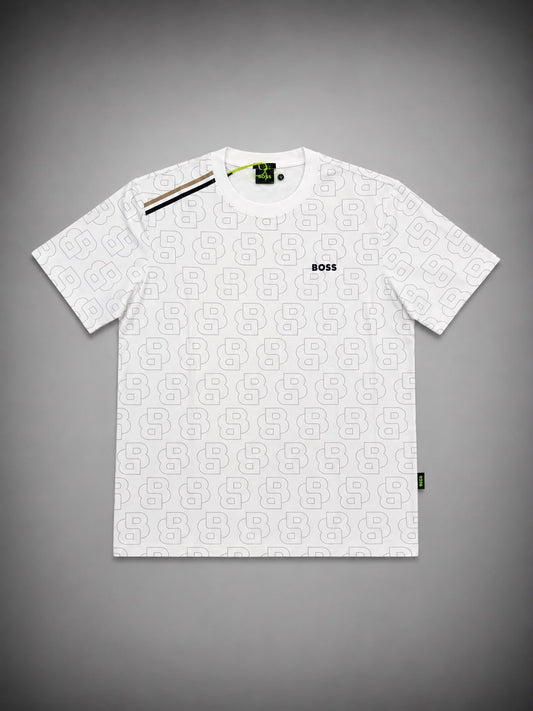 CAMISETA BOSS BLANCA MONOGRAMA