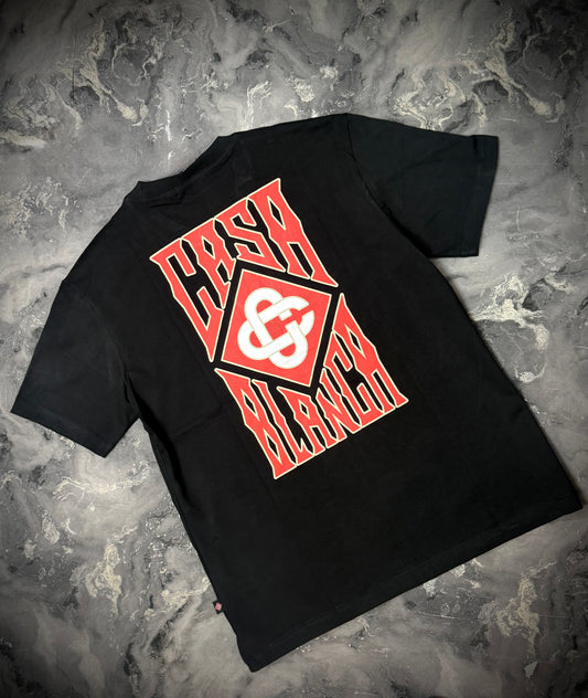 CAMISETA CASA BLANCA LETRAS ROJAS
