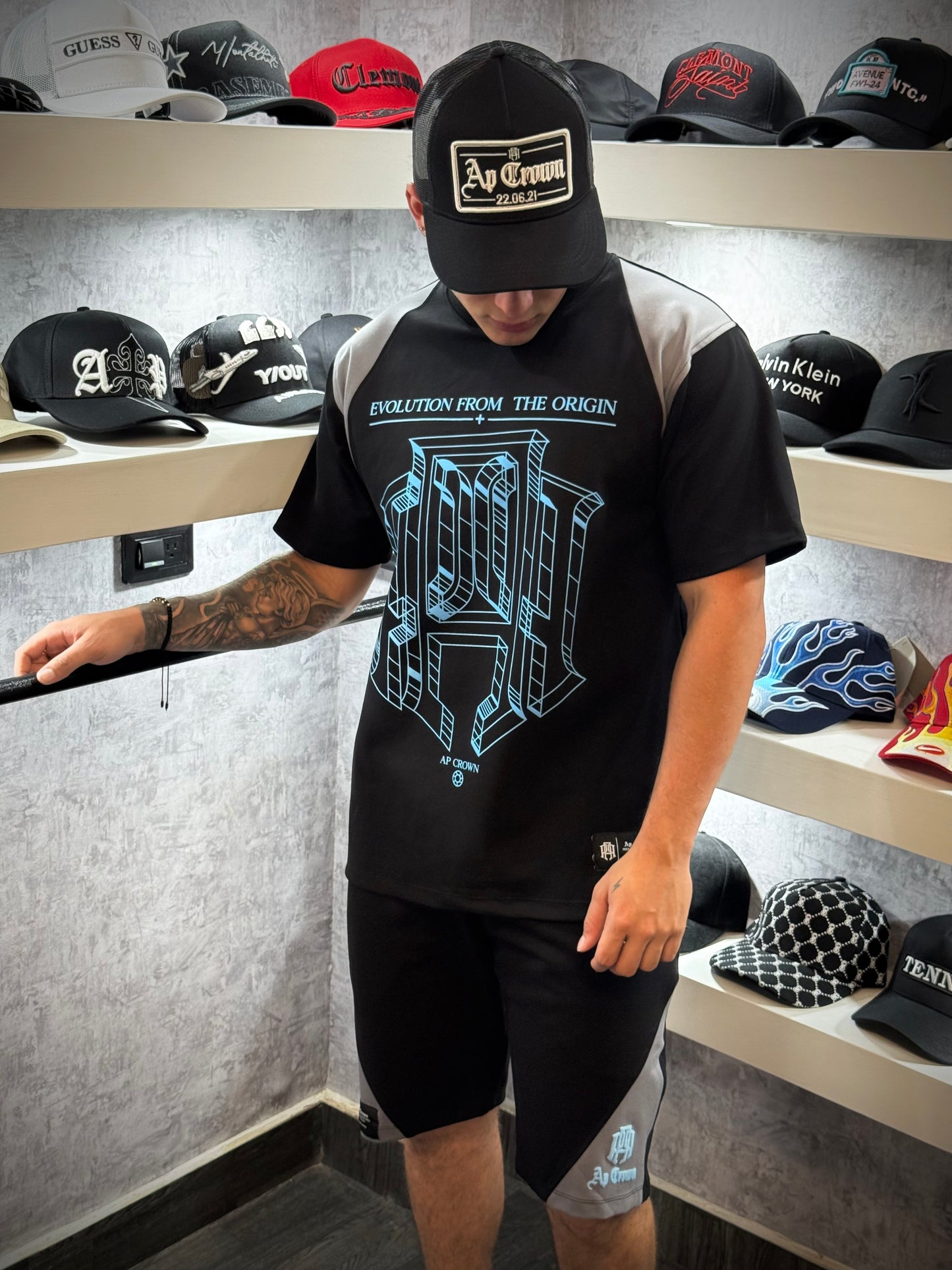 CONJUNTO AP CROWN NEGRO AZUL