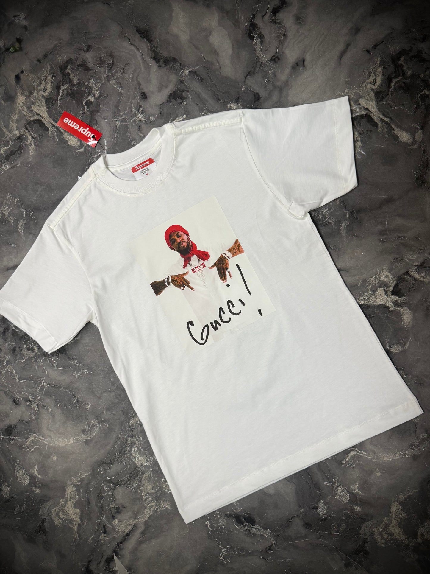 CAMISETA SUPREME X GUCCI BLANCA