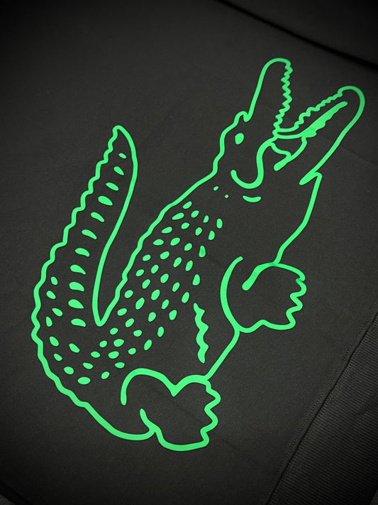 CAMIBUZO LACOSTE NEGRO LOGO VERDE