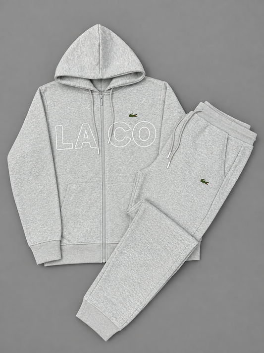 CONJUNTO LACOSTE GRIS