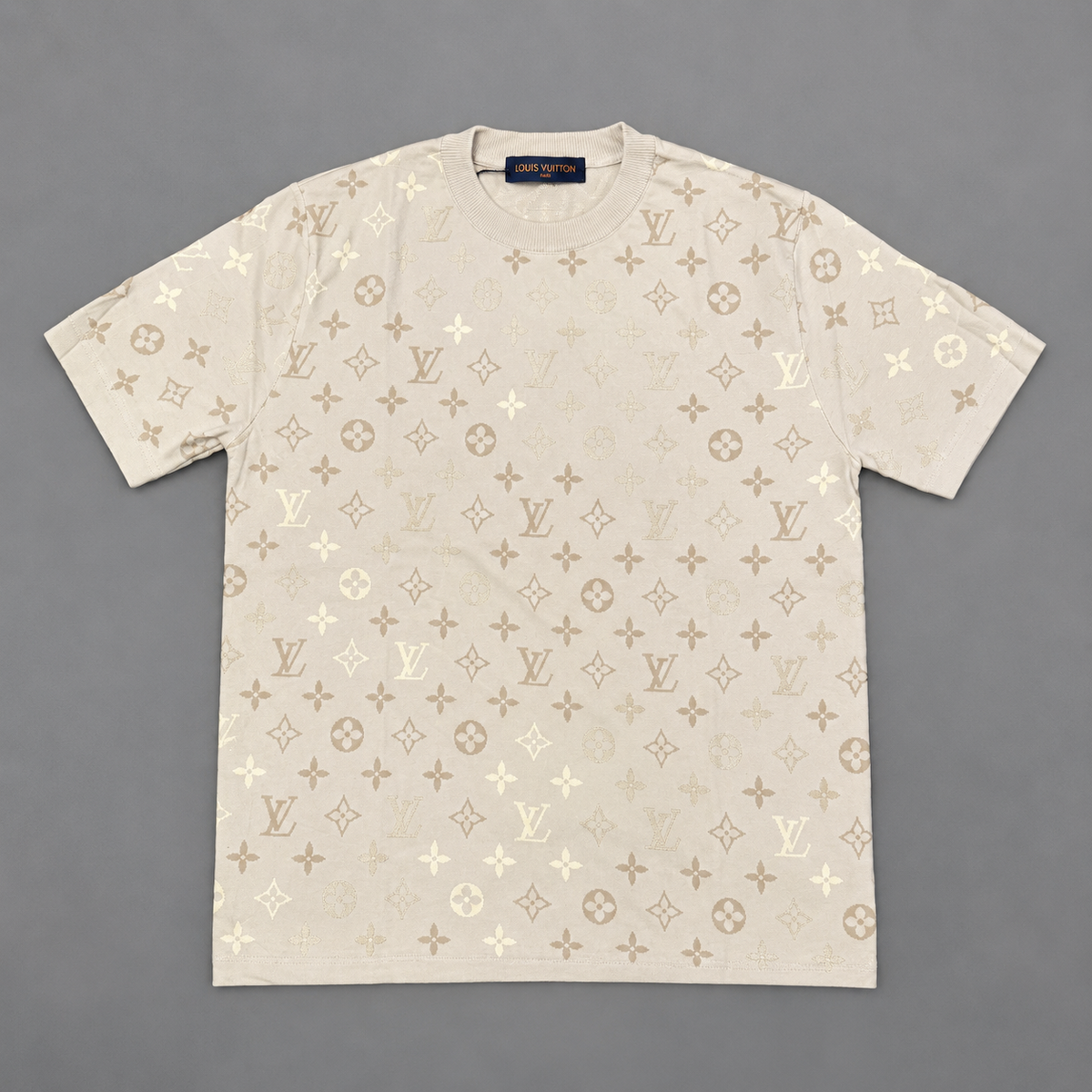 CAMISETA TURCA BEIGE LOUIS VUITTON TEJIDA MONOGRAMA