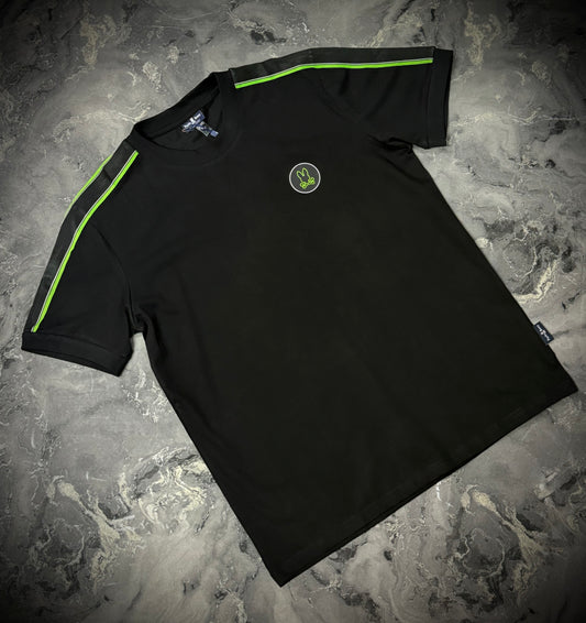 CAMISETA PYSCHO BUNNY NEGRA VERDE