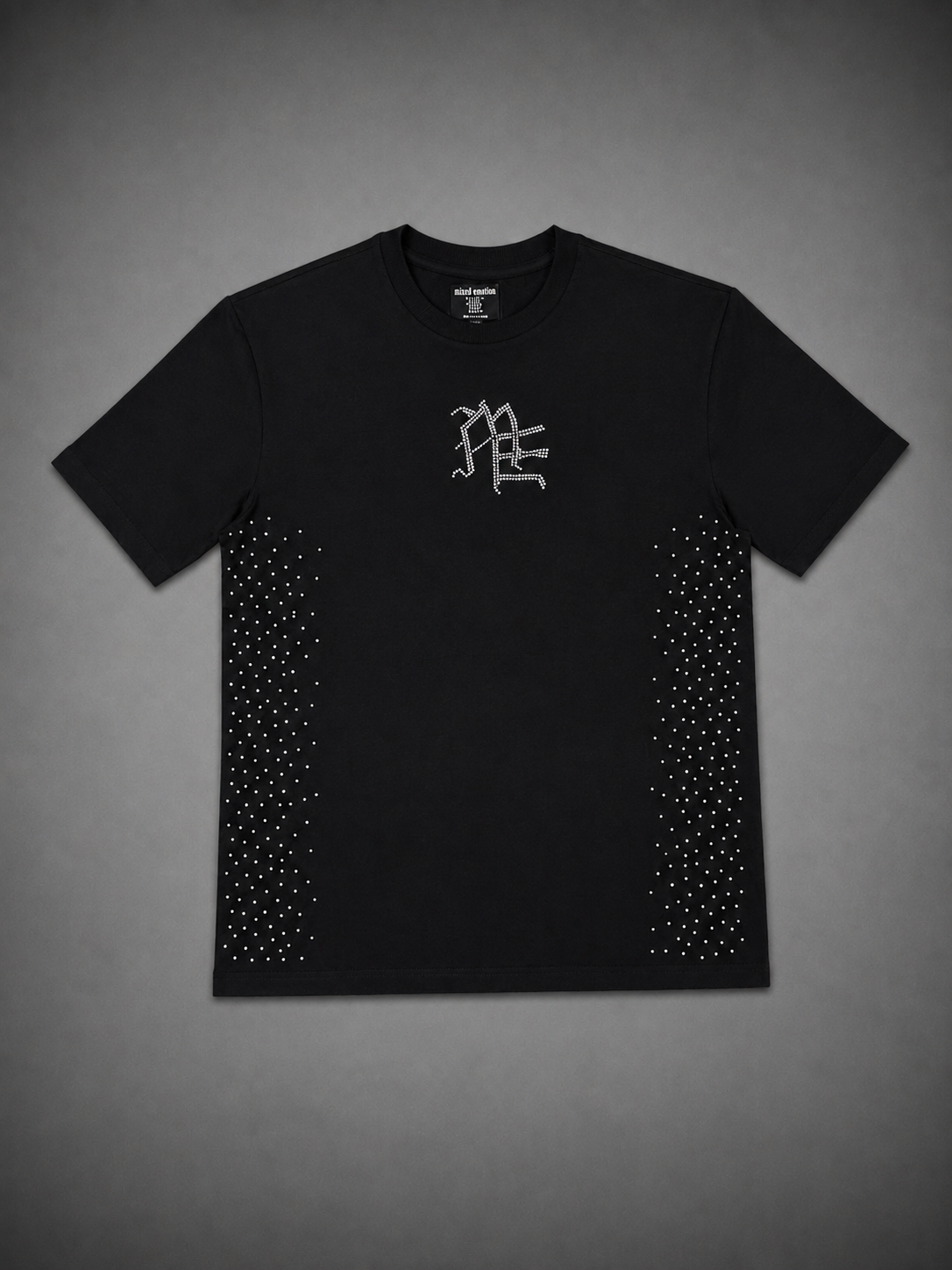 CAMISETA MIXED EMOTION NEGRA BRILLANTE