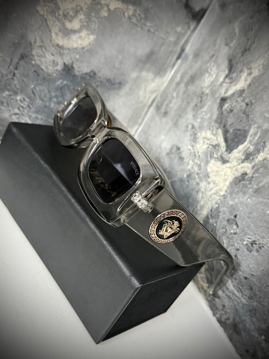 GAFAS VERSACE GRIS TRANSPARENTES