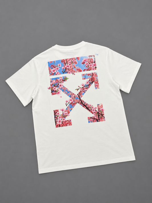 CAMISETA OFF WHITE TURCA BLANCA ROSADA