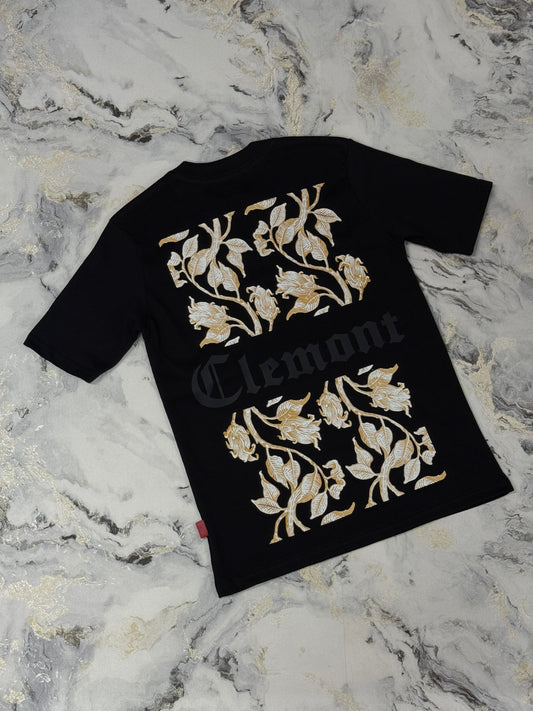 CAMISETA DE NIÑO CLEMONT FLOR AMARILLA