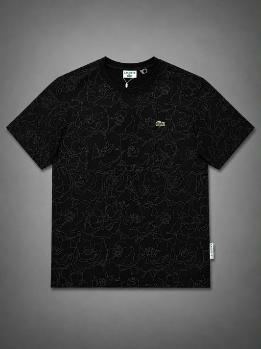 CAMISETA LACOSTE NEGRA MAPA