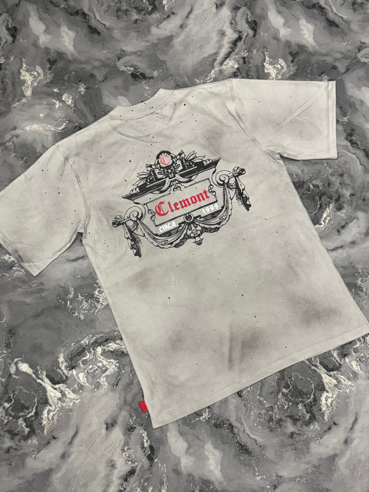 CAMISETA CLEMONT GRIS VETEADA