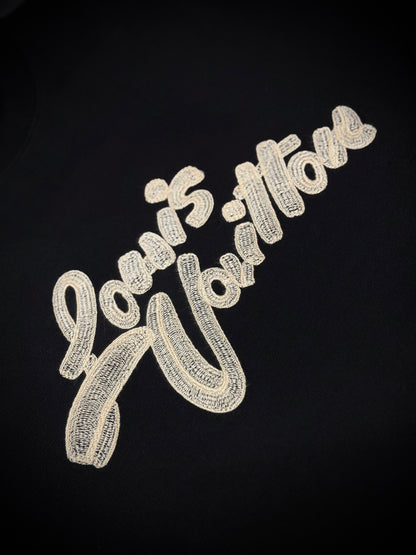 CAMIBUZO TURCO LOUIS VUITTON NEGRO LOGO DORADO