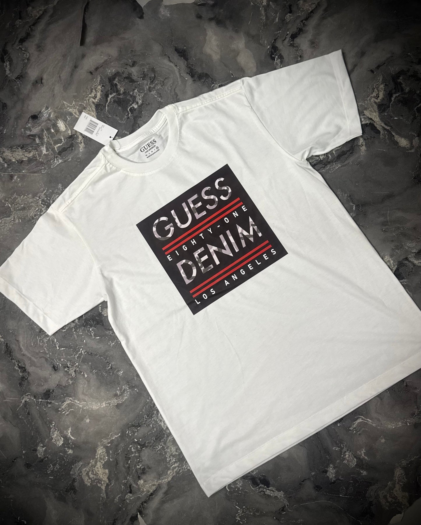 CAMISETA GUESS BLANCA DENIM