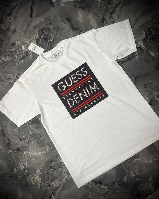 CAMISETA GUESS BLANCA DENIM