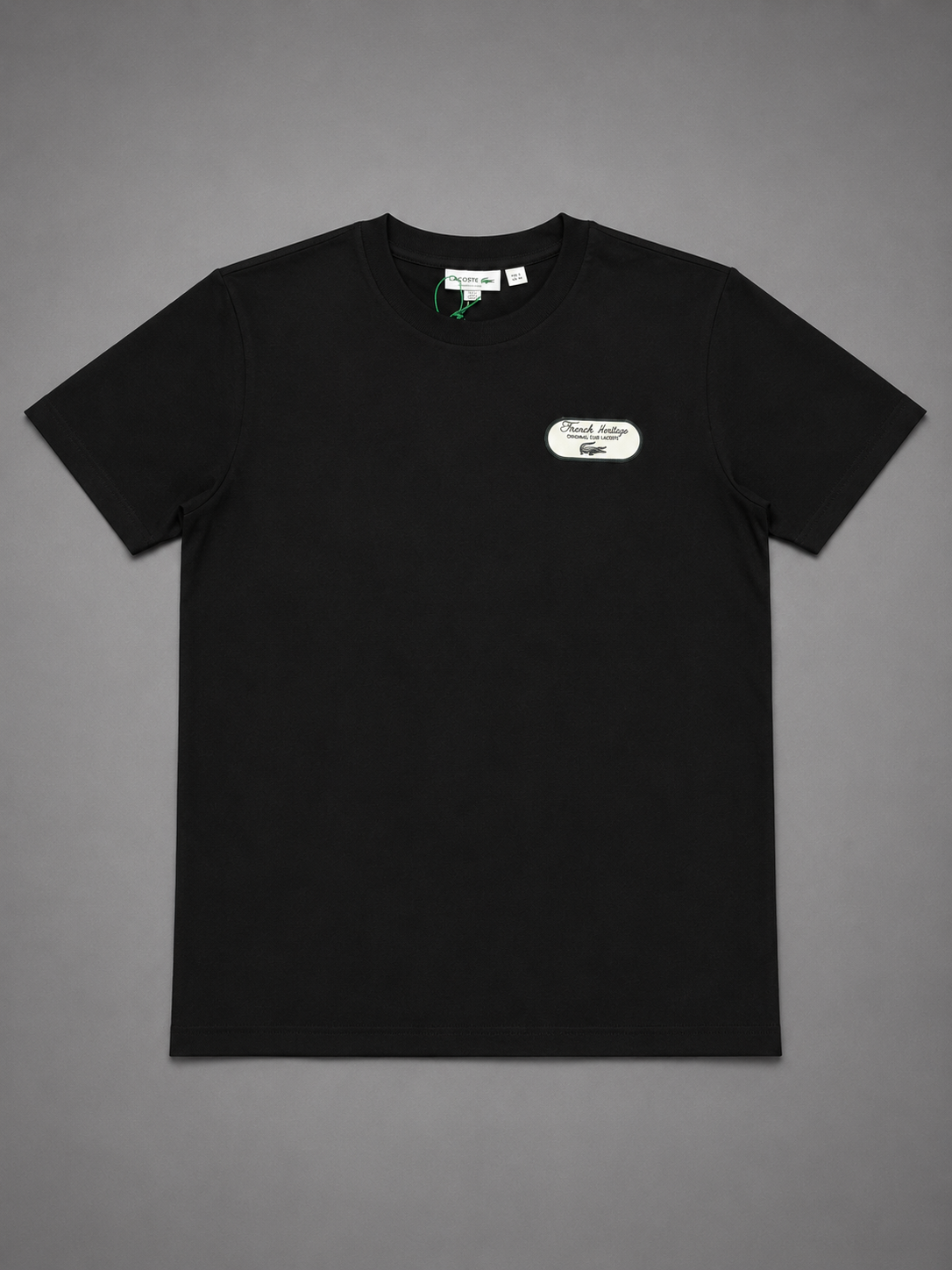 CAMISETA LACOSTE NEGRA GAME SET