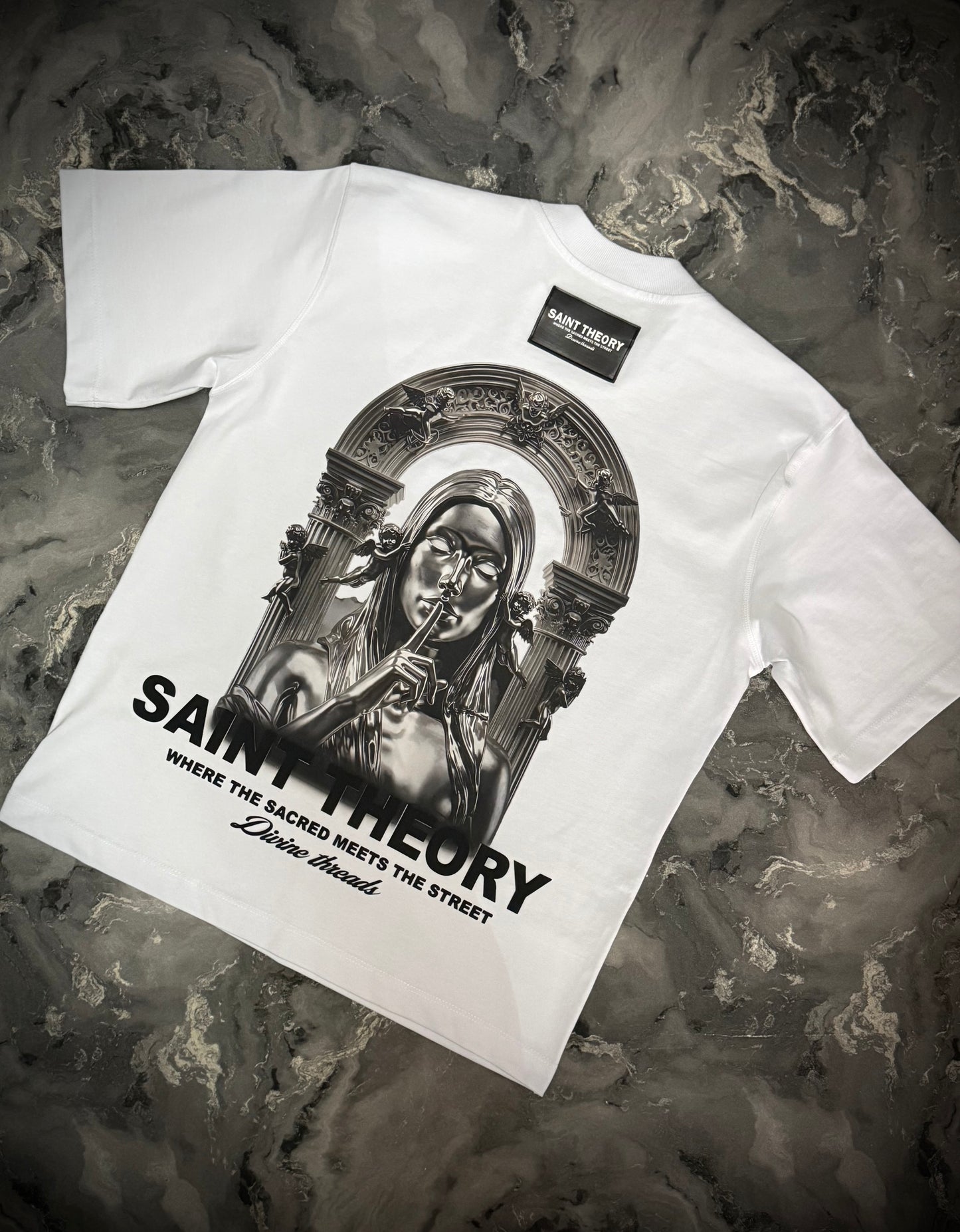 CAMISETA SAINT THEORY BLANCA GRIS