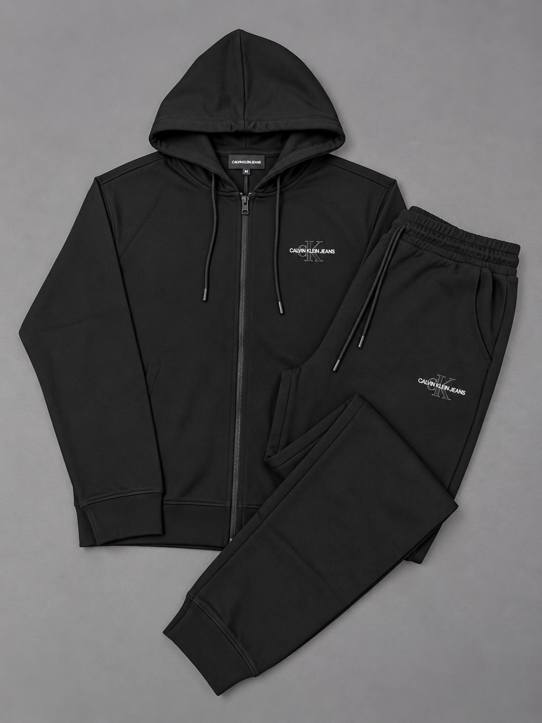 CONJUNTO CALVIN KLEIN NEGRO LOGO PEQUEÑO