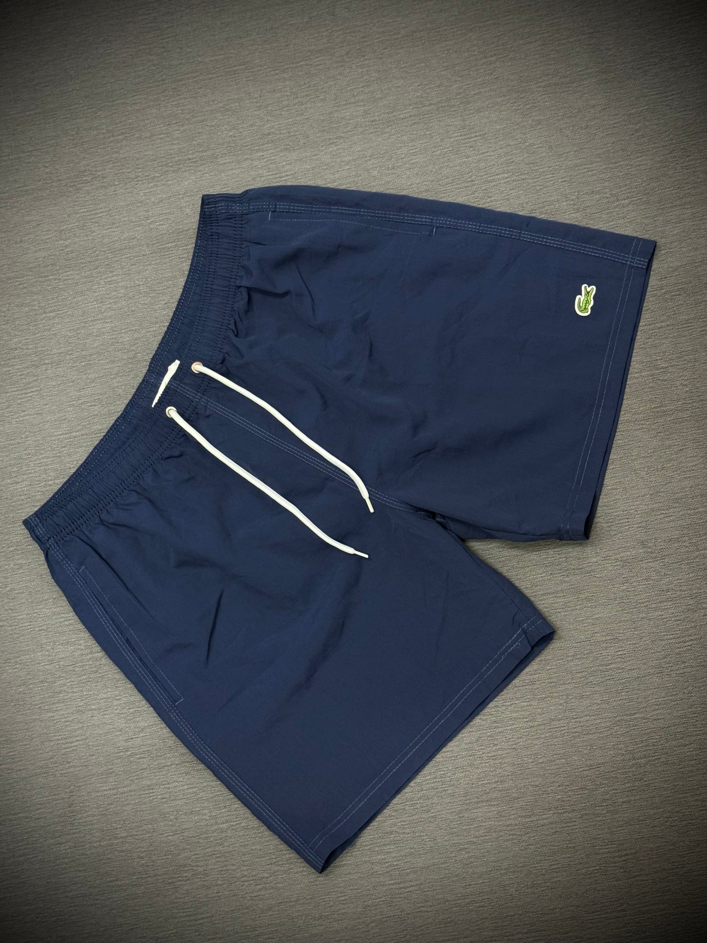 PANTALÓNETA PLAYERA LACOSTE AZUL LOGO