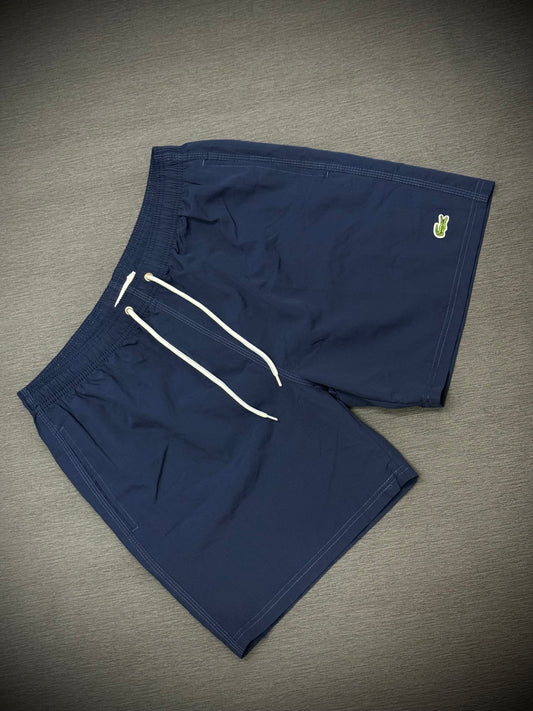 PANTALÓNETA PLAYERA LACOSTE AZUL LOGO