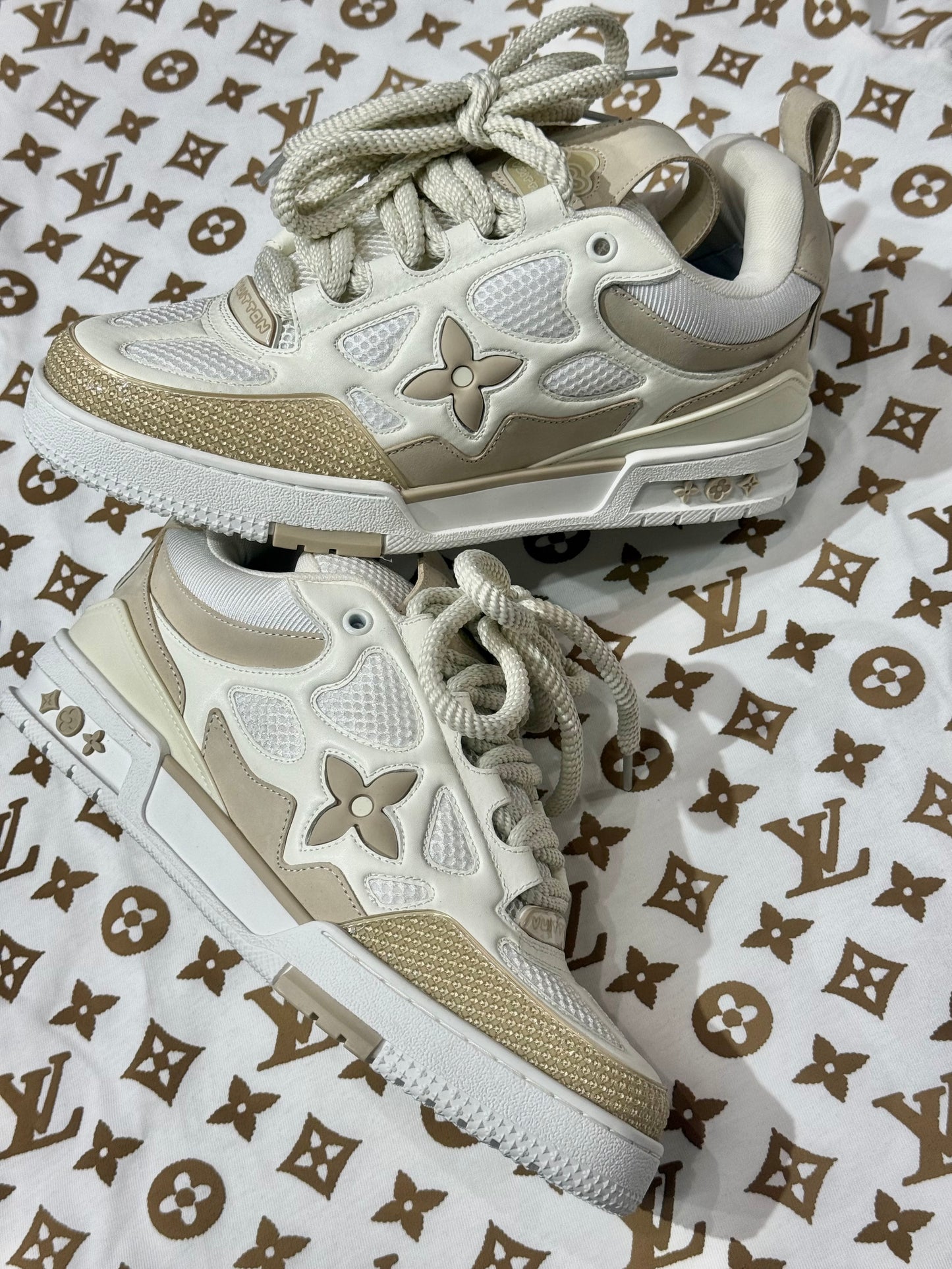 ZAPATOS LOUIS VUITTON SKATE BEIGE