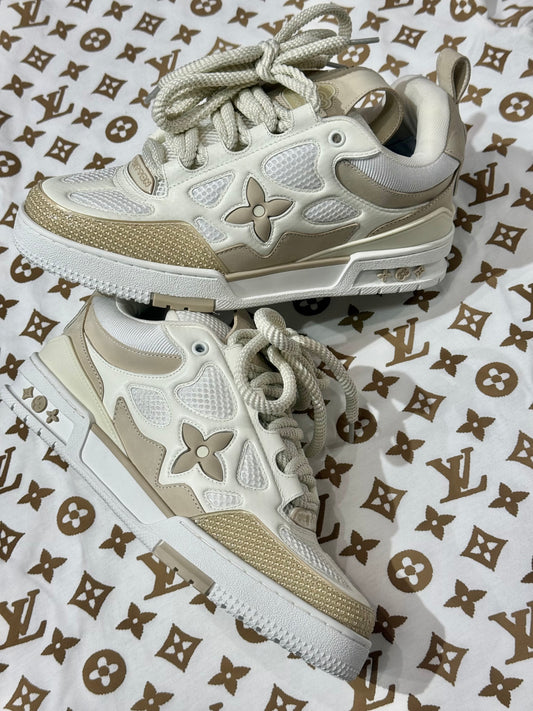 ZAPATOS LOUIS VUITTON SKATE BEIGE