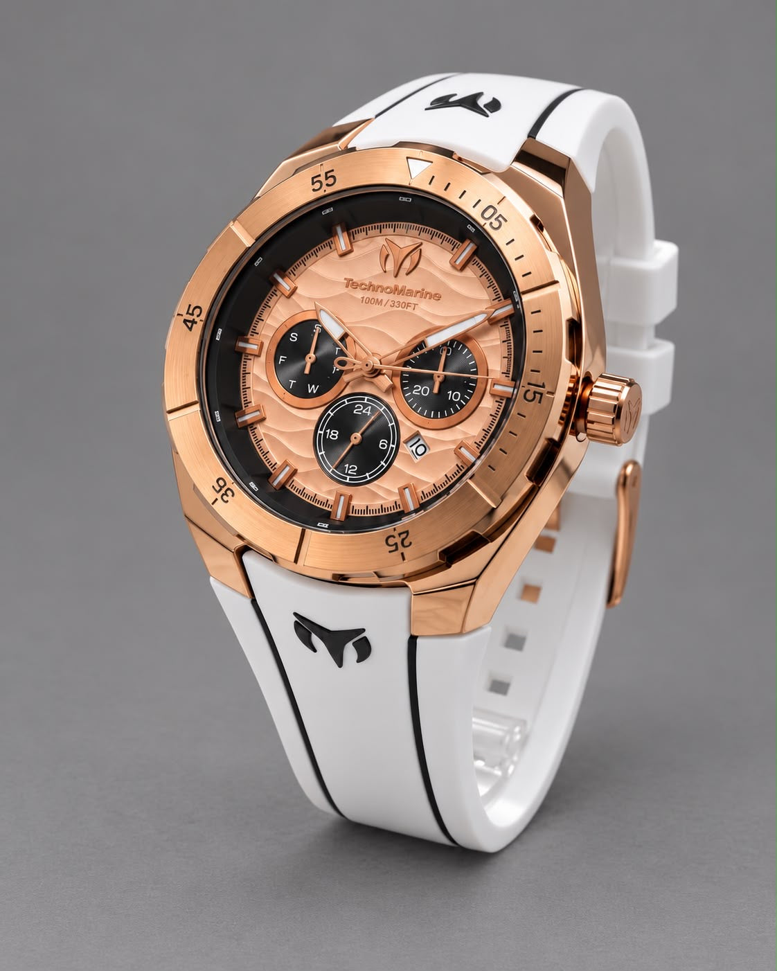 RELOJ TECHNOMARINE ORO ROSA MANILLA BLANCA