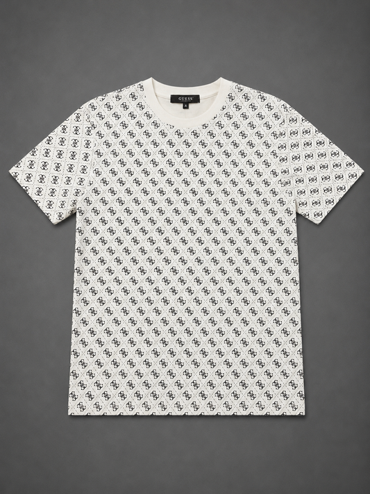CAMISETA GUESS BLANCO LOGO NEGRO