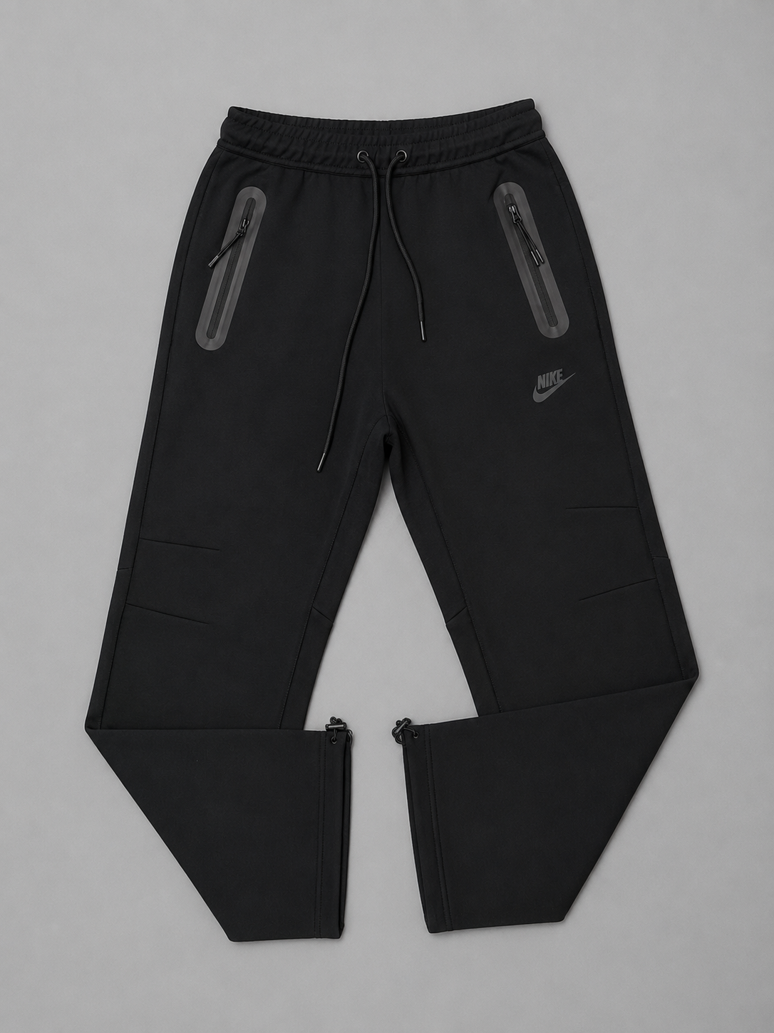 SUDADERA NIKE NEGRA BOTA ANCHA