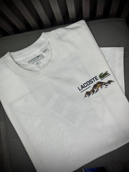 CAMISETA LACOSTE PERUANA BLANCA