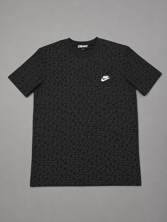 CAMISETA NIKE NEGRA LOGO GRIS