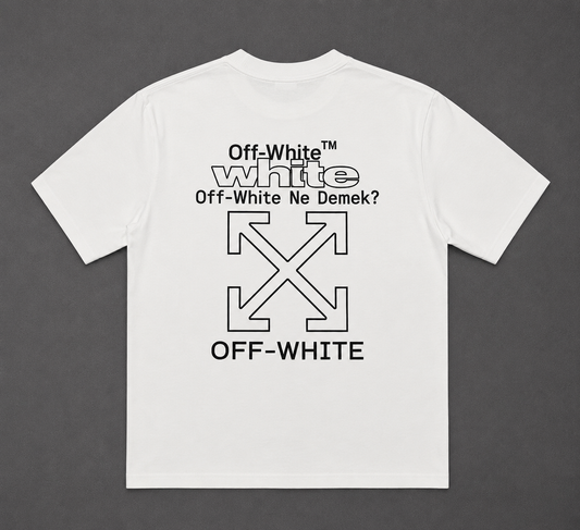 CAMISETA TURCA OFF WHITE BORDADA